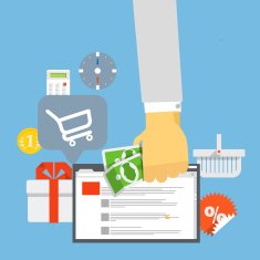 Modern digital shop concept