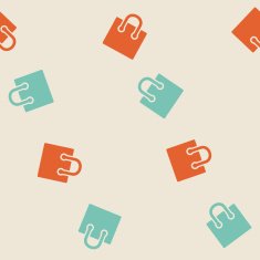 seamless background shopping bag package N3