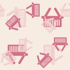 seamless background shopping basket N2