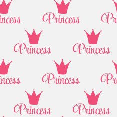 Princess Crown Seamless Pattern Background Vector Illustration N5