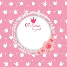 Princess Crown Background Vector Illustration N15