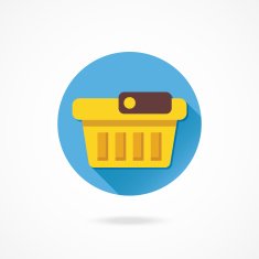 Vector Empty Shopping Basket Icon