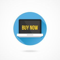 Vector Laptop Buy Now Icon