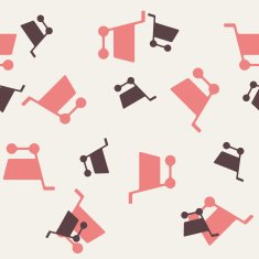 seamless background shopping trolley N9