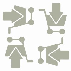 seamless background shopping trolley arrow N4