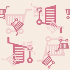 seamless background shopping trolley N10