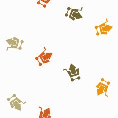 seamless background shopping trolley arrow N6
