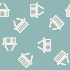 seamless background shopping basket N8