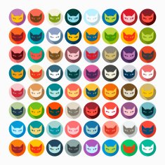 Flat design cat N9