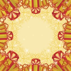 Holiday background with gift boxes
