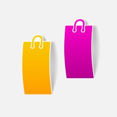 realistic design element shopping bag package N18