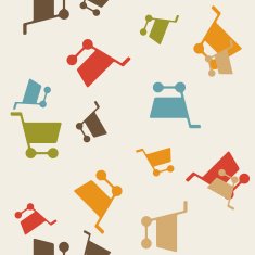 seamless background shopping trolley N17