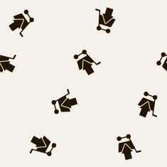 seamless background shopping trolley arrow N9
