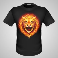 Male t-shirt with lion print N2