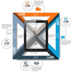 Trendy simple paper infographics N2