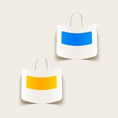 realistic design element bag N23