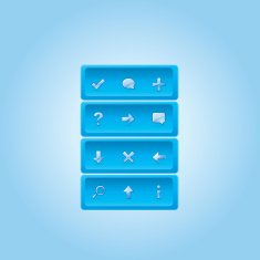 Blue folder with glossy icon