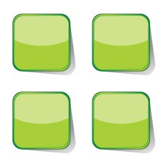 stickers green vector illustration