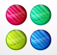 Colorful sticker set