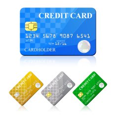 Credit Card Set Vector illustration