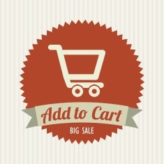 Add to Cart Design - Vector Illustration