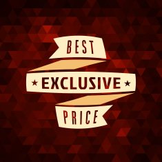 Red 3D vector text of sale discount price offer N3
