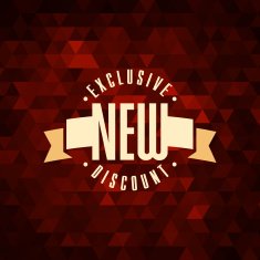 Red 3D vector text of sale discount price offer N4