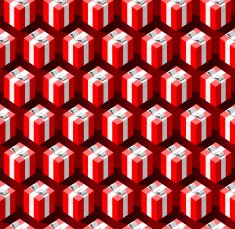 Seamless pattern with gift boxes N13
