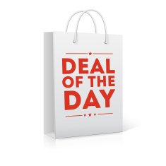Deal of the day shopping bag vector illustration N2