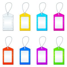 Color tags with ropes set