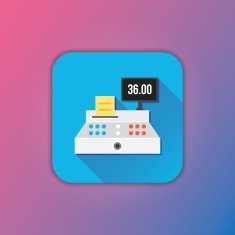 Vector Cash Register Icon N2