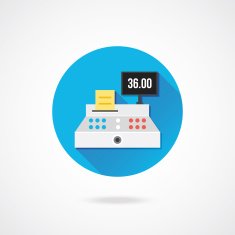 Vector Cash Register Icon N3