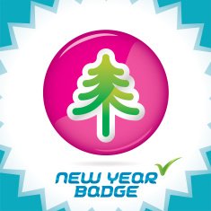 New Year Badge N4
