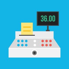 Vector Cash Register Icon N4