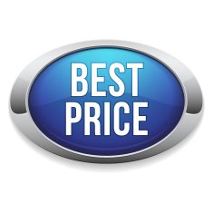 Blue silver best price button