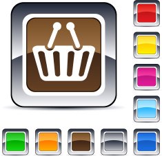 Shopping cart square button