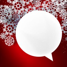 Red Christmas design with space for text N2