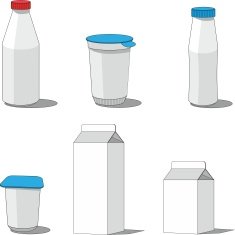 Milk packaging set 001