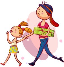 Young mother with daughter N2