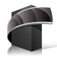 Black Package Cardboard Box For presentation