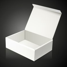 blank open paper box N3