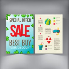 Sale Brochure Flyer design vector template N10
