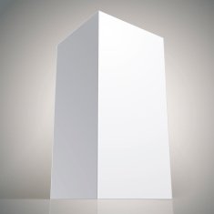 Realistic white package box for products