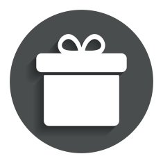 Gift box sign icon Present symbol N61