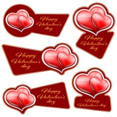 sale sticker with hearts