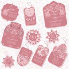 Set of ten vintage tags N3