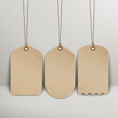 blank brown price tags N5