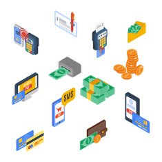 Payment Icons Isometric