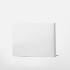 package white cardboard box isolated on