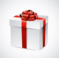 Realistic 3d gift box